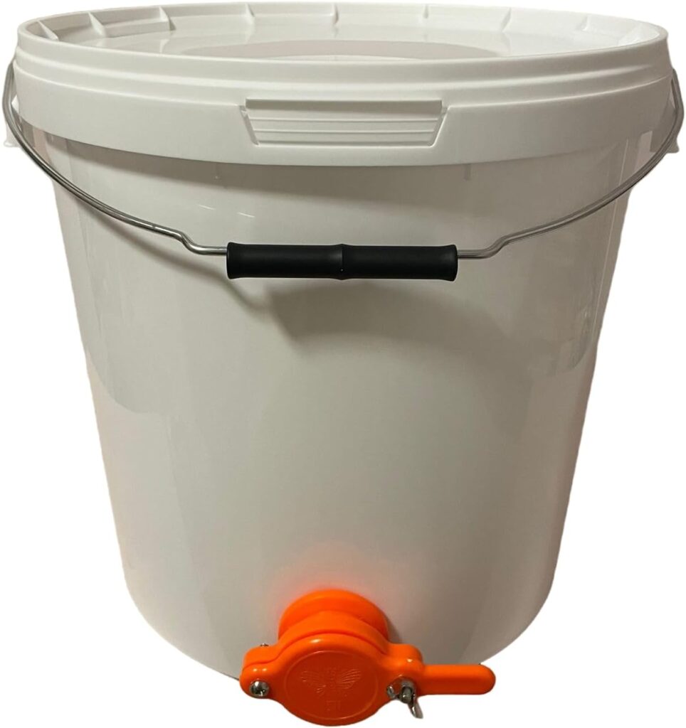 Abfülleimer Honigeimer mit Abfüllhahn und Deckel