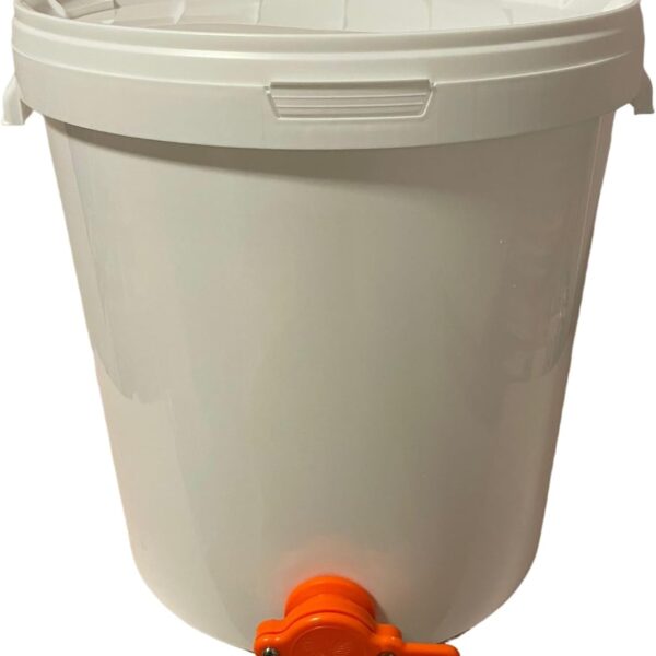 33 Liter Abfülleimer Honigeimer mit Abfüllhahn und Deckel